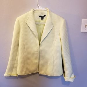 Louben blazer quilted open front lined size 4